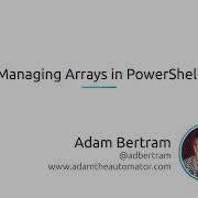 How To Manage Arrays In PowerShell
