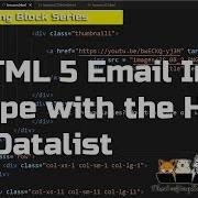 HTML Email Input With Datalist HTML 5 Email Input Type