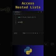 Access Nested Lists In Python Python