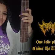 CRYPTA One Take Bass Playthrough Under The Black Wings By Fernanda Lira
