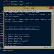 Stock Inventory System In Python