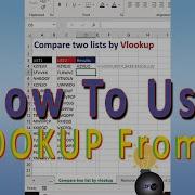 Compare Two List By VLOOKUP Formula How To Use