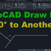 AutoCAD рисует линию под углом 90 градусов к другой