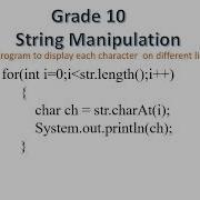 Grade 10 String Manipulation Part 2