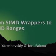 From SIMD Wrappers To SIMD Ranges Part 1 Of 2 Denis Yaroshevskiy Joel Falcou C Now 2025