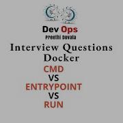Docker Interview Question CMD Vs ENTRY POINT Vs RUN In DOCKER File