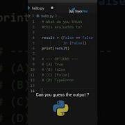 Python Trick Question Can You Guess The Output Python Shorts Programming