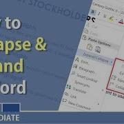 Word Collapse Expand Headings By Chris Menard