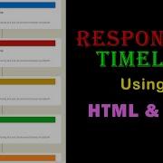 Responsive Timeline Using HTML CSS Responsive Web Design