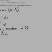 Generating All K Element Subsets Using Decrease And Conquer