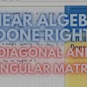 5 B 5 C Linear Algebra Done Right Diagonal And Upper Triangular Matrices