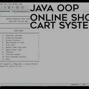 Online Shopping Cart System Java OOP Project Console Application