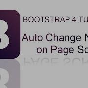 Bootstrap 4 Auto Change Navbar On Page Scroll