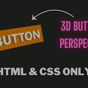 3D Perspective Button With HTML CSS How To Create A 3D Button Using Only CSS Step By Step
