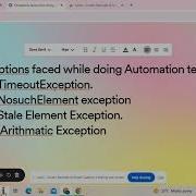 Understanding Automation Testing Exceptions Timeout Exception Stale Element Exception