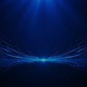 4K Blue Particle Light Sea Level Stage Performance Background