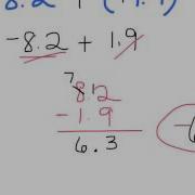 Adding Subtracting Decimals With Negatives