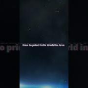 Print Hello World In Java N IDE