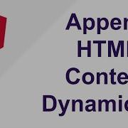 Append HTML Content Dynamically Append HTML Elements From Typescript To HTML Template In Angular