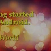 Android Tutorial Getting Started 1