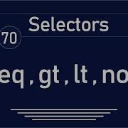70 JQuery Tutorial Selectors Eq Lt Gt Not
