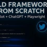 Create Automation Framework From Scratch GitHub Copilot Playwright MCP ChatGPT