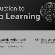 Deep Learning 05 Regression MAE MSE Error Functions