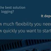 What Is The Best Solution For Data Logging