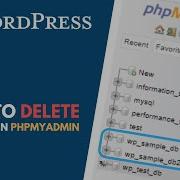 WordPress How To Delete A Database In PhpMyAdmin