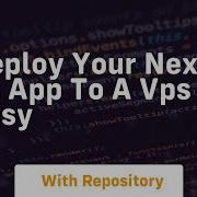 Deploy Your Next Js App To A Vps Easy