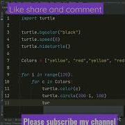 Flower Design Using Python Pythonworld8443 Graphics Flower Python Best Design Pythonlover Shorts