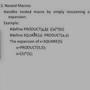 Nested Macros C Programming Lecture Series