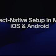 React Native Setup In Mac Intel M1 Android And IOS Environment
