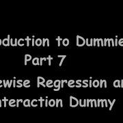 Dummy Variables Part 7 Piecewise Regression