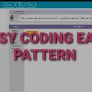 EASY PATTERN USING CODING IN CODE ORG WHITEHATJUNIOR