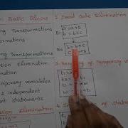 Compiler Design Optimization Of Basic Blocks Transformations Of Basic Blocks
