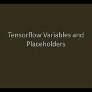 Tensorflow Variable And Placeholder