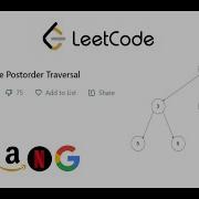 PostOrder Traversal LeetCode 590 FAANG Generic N Ary Trees Detailed Explanation