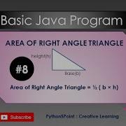 8 Area Of Rightangle Triangle In Java