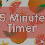 5 Minute Timer Cute Bright Orange Theme Calm Ending Chime Notification Fun Aesthetic Silent