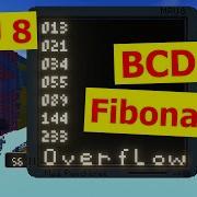 MPU 8 BCD Fibonacci 3 3 Hz Minecraft Redstone CPU