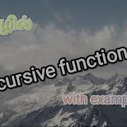 Recursive Function In C C Programming In Tamil Recursivefunction Computer Function C