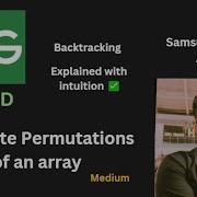 Generate Permutations Of An Array GFG POTD
