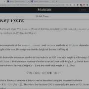 Daniel Liang Python Video Section 20 4 AVL Tree Time Complexity