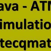 Java Program ATM Simulation Tecqmate