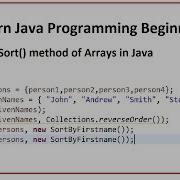 Sorting Of An Array In Java Sorting Array In Java Using Comparator