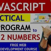 Program To Add Two Numbers In JavaScript JavaScript Tutorial Hindi Javascript