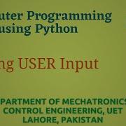 Python Programming Basics To Advanced Taking User Input Python Programming Basics Lab 02 P 3