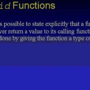 1602 C Programming Void Functions