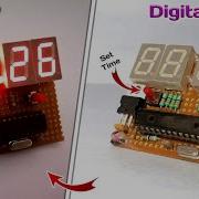 How To Make Digital Clock Diy 7 Segment Digital Clock With ATmega328P Chip Digital Clock